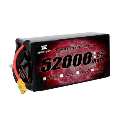 ZYE 6S7S12S14S 52000mah твердотельный литиевый элемент